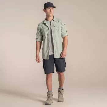Craghoppers NosiLife Adventure LS Shirt III - camisa de viagem de manga comprida homem, Bay Leaf, tamanho L