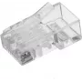 Ficha modular RJ45 UNITEK (8P8C) Cat.6, 100 unidades, transparente