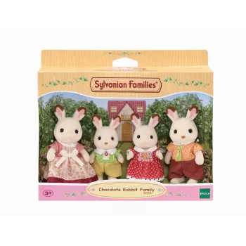 Sylvanian Families família Coelho de Chocolate - 4 figuras colecionáveis