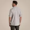 Craghoppers NosiLife Pro camisa de manga comprida V - camisa de viagem para homem, pergaminho, tamanho L