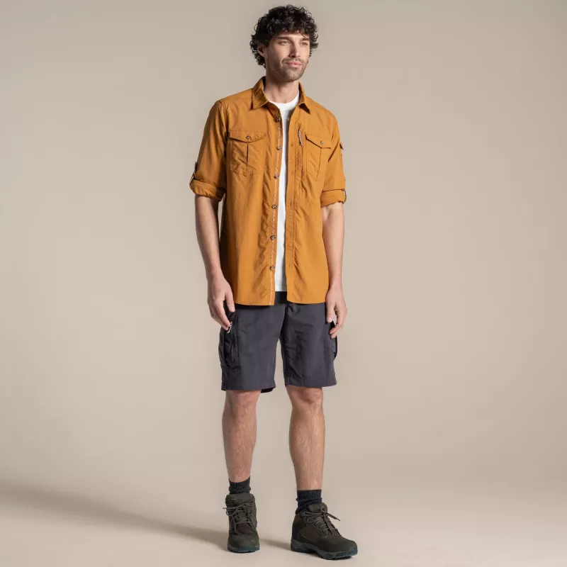 Craghoppers NosiLife Adventure LS Shirt III - Deep Henna, tamanho L