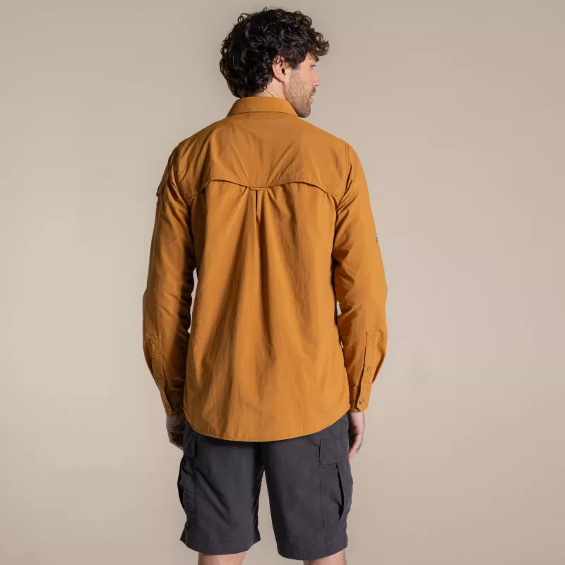 Craghoppers NosiLife Adventure LS Shirt III - Deep Henna, tamanho L