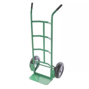 Carrinho de mão HT008 150 kg carrinho de aço dobrável com rodas maciças preto/vermelho