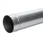 Tubo de chaminé com diâmetro 160 mm, 1 m, aço preto, parede simples, alta temperatura