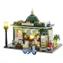LUMIBRICKS F9023 Porta-revistas de pé em aço, preto com pintura em pó, compartimento único