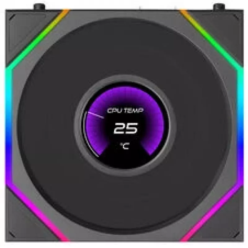 Lian Li UNI FAN TL120 LCD FLEX Wireless ARGB Ventoinha 120mm - preta