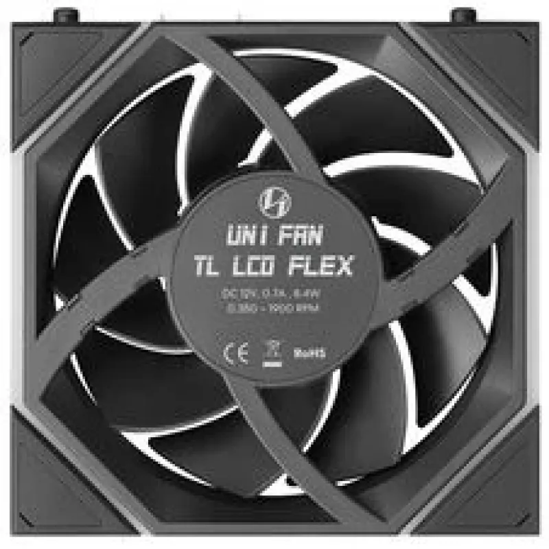 Lian Li UNI FAN TL120 LCD FLEX Wireless ARGB Ventoinha 120mm - preta
