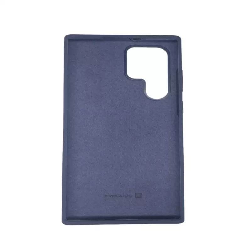 Evelatus Samsung Galaxy S22 Ultra Capa de silicone Premium Soft Touch azul-marinho