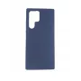 Evelatus Samsung Galaxy S22 Ultra Capa de silicone Premium Soft Touch azul-marinho