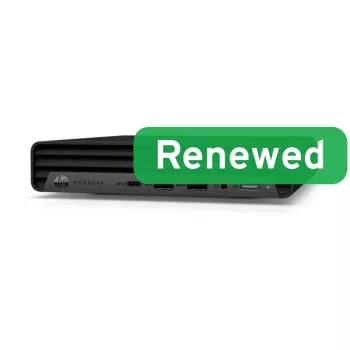 Mini PC HP Renewed Grade A ProDesk 400 G6 – Intel Core i5-10500T, 16GB RAM, 256GB SSD, Intel UHD Graphics 630, Windows 11 Pro
