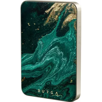 Burga Powerbank magnética 5000 mAh Emerald Pool Gold