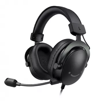 FIFINE H9 auscultadores de estúdio Virtual 7.1 com microfone, preto
