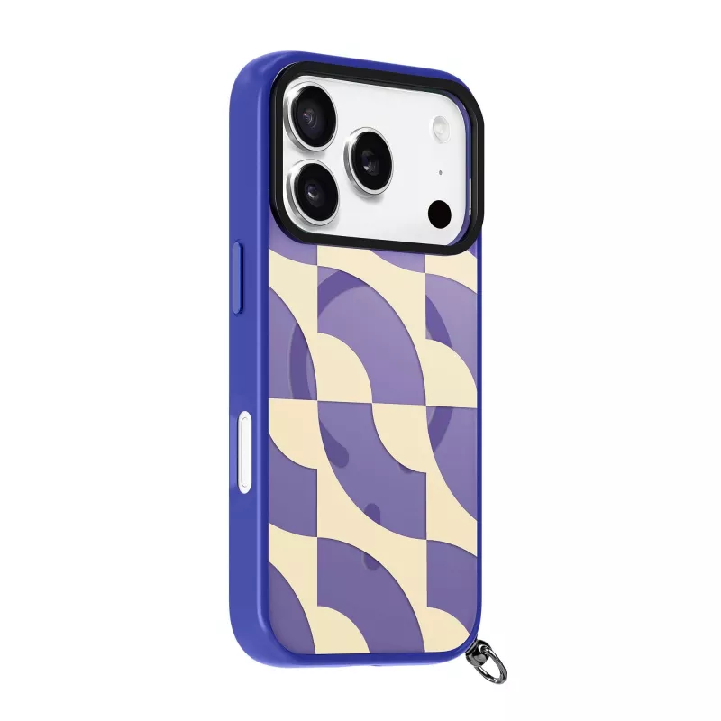 LAUT Keyko Pop capa para iPhone 17 Pro, Indigo Tide