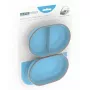 SEGULA 70950 Comedouro e bebedouro combinado para gatos, plástico, azul, 0,4 L