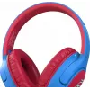 PowerLocus Bobo Kids auscultadores sem fios, LED, AUX, azul/vermelho