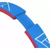 PowerLocus Bobo Kids auscultadores sem fios, LED, AUX, azul/vermelho