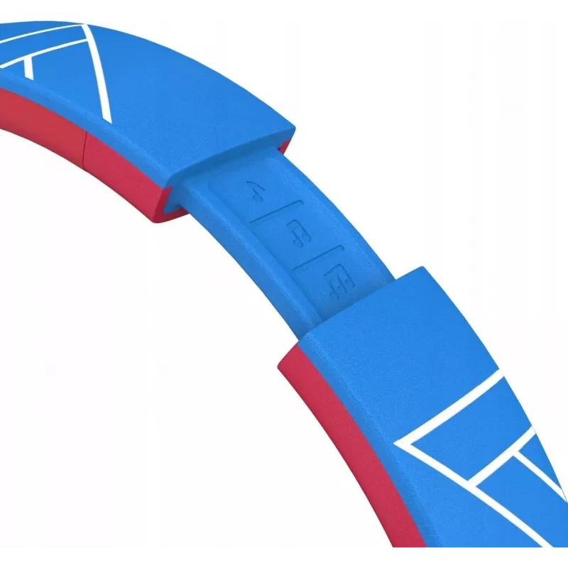 PowerLocus Bobo Kids auscultadores sem fios, LED, AUX, azul/vermelho