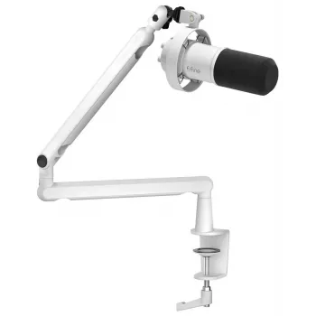 Microfone dinâmico FIFINE T688W com braço articulado, USB/XLR, branco