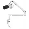 Microfone dinâmico FIFINE T688W com braço articulado, USB/XLR, branco