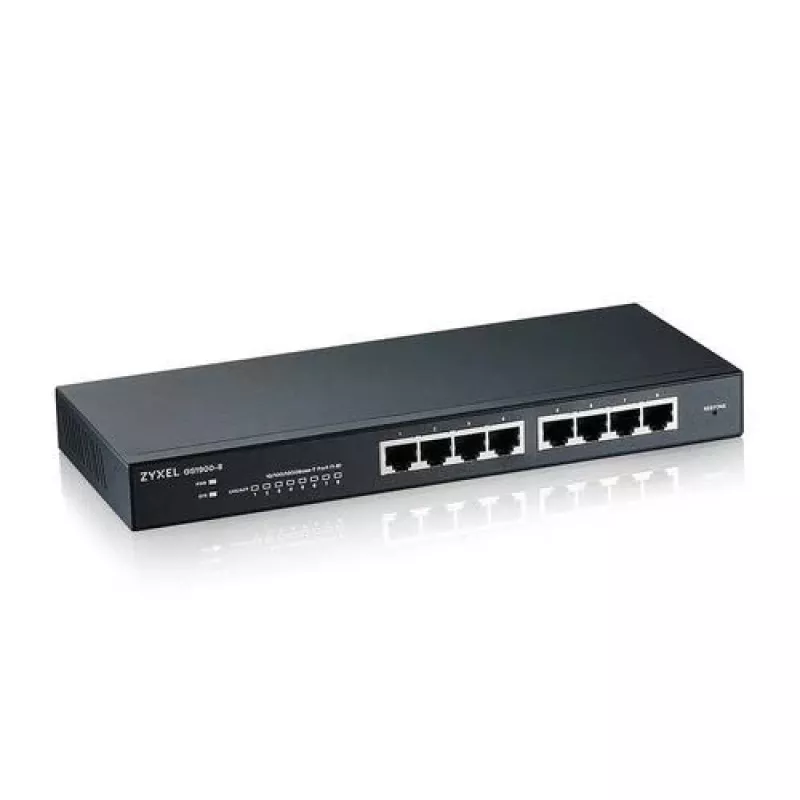DSIT Zyxel GS1900 Smart Managed Switch VA-GS-1900-8 - 8 portas Gigabit Ethernet