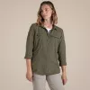 Camisa Craghoppers NosiLife Adventure LS Shirt III mulher - Wild Olive - L