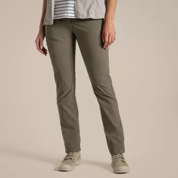 Calças de caminhada Craghoppers NosiLife Pro Trouser III mulher - Wild Olive, tamanho L