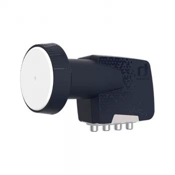 Conversor LNB universal Inverto Quad Premium - 4 saídas, figura de ruído 0,2 dB, feedhorn 40 mm, preto