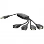 Hub USB 2.0 de 4 portas AKYGA AK-AD-13, preto