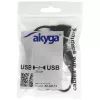 Hub USB 2.0 de 4 portas AKYGA AK-AD-13, preto