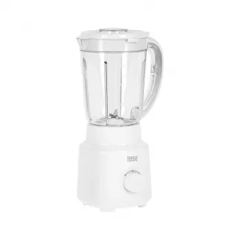 Batedeira TEESA 500W branca com jarro de vidro de 1,5L