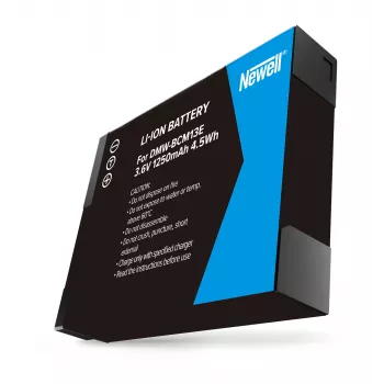 Bateria de substituição Newell para Panasonic DMW-BCM13E (Li-ion, 3,6V, 1250mAh, 4,5Wh)