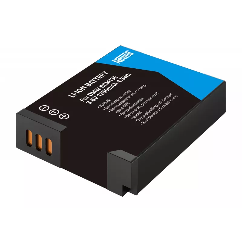 Bateria de substituição Newell para Panasonic DMW-BCM13E (Li-ion, 3,6V, 1250mAh, 4,5Wh)