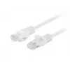 Pack de 10 cabos de rede Cat.5e UTP Lanberg PCU5-20CC-0100-W, 1m, branco, Fluke Passed