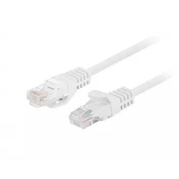 Pack de 10 cabos de rede Cat.5e UTP Lanberg PCU5-20CC-0100-W, 1m, branco, Fluke Passed