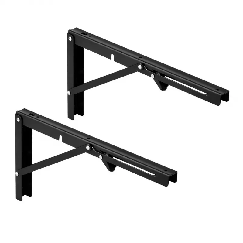 Maclean MC-194 suportes dobráveis para prateleira de parede, 250-500 mm, máx. 50 kg, 2 un.