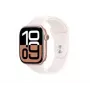Apple Watch Series 10 GPS + Cellular 46mm caixa de alumínio com pulseira desportiva ouro rosa
