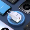Carregador de parede DUDAO A13Pro EU GaN 33W PPS USB-C/USB - branco