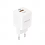 Carregador de parede DUDAO A13Pro EU GaN 33W PPS USB-C/USB - branco