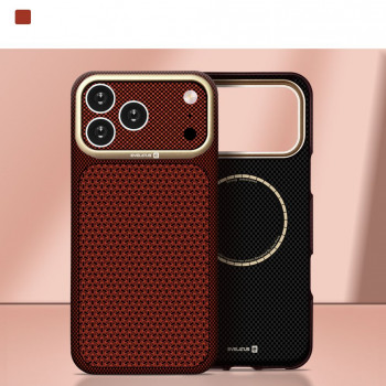 Capa MagSafe Evelatus Apple iPhone 18 Pro Carbon Premium Edition bordô