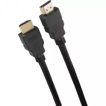 Cabo HDMI One For All Premium High Speed com Ethernet 1,5 m - certificado para 4K 60Hz HDR, 18Gbps, banhado a ouro, preto