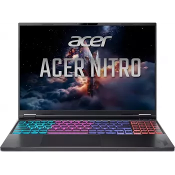 Portátil gaming Acer Nitro 16 AN16-A91-R48M, 16 polegadas WQXGA IPS 240Hz, AMD Ryzen 9 9955HX3D, 16GB DDR5, 1TB SSD, GeForce RTX 5070 Ti 12GB, Windows 11 Home