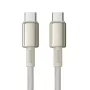 Cabo Baseus Tungsten Gold USB-C para USB-C 100W 1m dourado