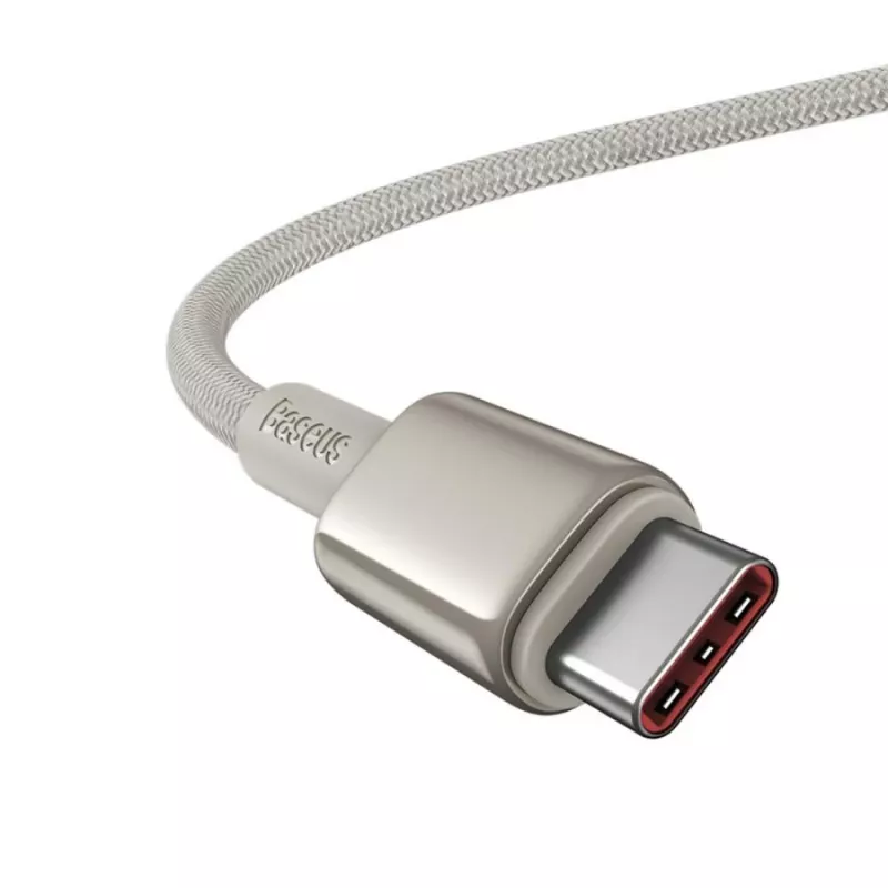 Cabo Baseus Tungsten Gold USB-C para USB-C 100W 1m dourado