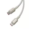 Cabo Baseus Tungsten Gold USB-C para USB-C 100W 1m dourado