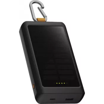 Xtorm Go2 Power Bank Solar 20W 10.000mAh com lanterna - Preto