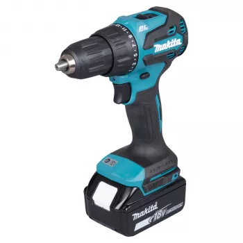Makita DHP490TJX9 18V Berbequim de percussão combinado sem escovas com 2x baterias 5,0Ah, carregador e mala MAKPAC