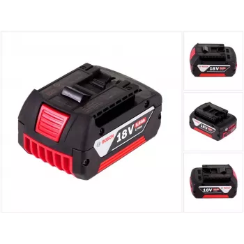 Bosch Professional 18V 5,0 Ah Bateria de iões de lítio, Slide-In (preto/vermelho)