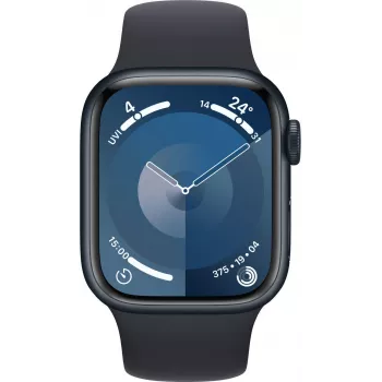 Apple Watch 9 GPS + Cellular 41mm, meia-noite, Sport Band M/L (MRHT3ET/A)