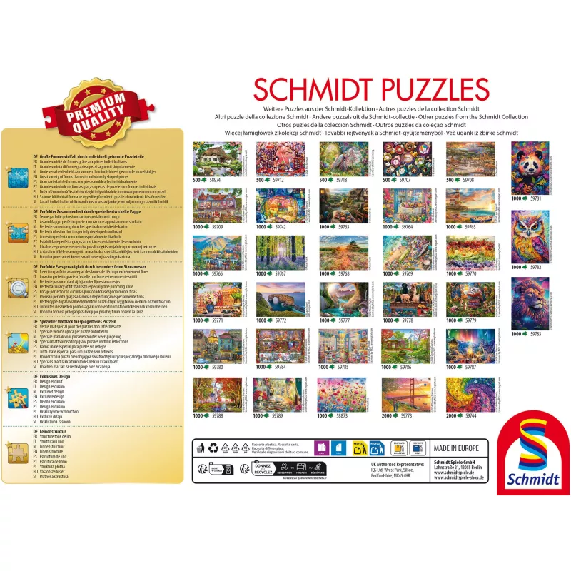 Schmidt Spiele Winterzauber Puzzle de 1000 peças