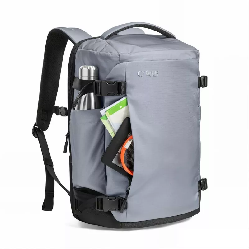 TECH-PROTECT DEFENDER S70 Mochila de viagem para portátil Ryanair e Wizzair 24L 40x30x20 Urban Grey